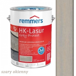 HK-Lasur GREY-PROTECT Lazura Marki PREMIUM REMMERS 2,5 l SZARY OKIENNY*